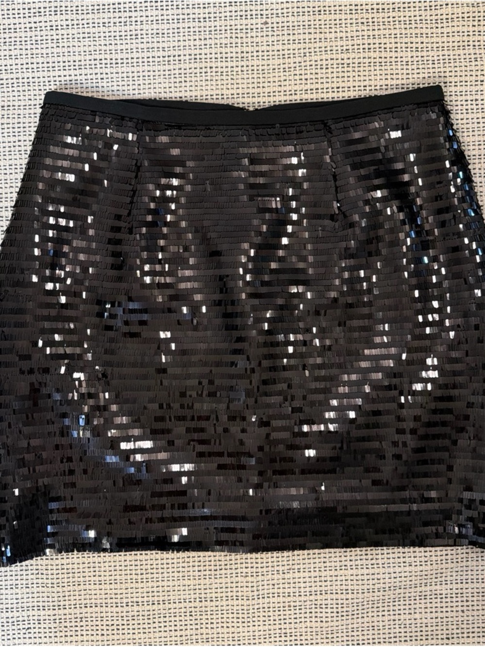 Black Sequin Mini Skirt - Women's Party Skirt